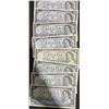 Image 2 : 8 Canada $5 1954 Banknotes, Series Notes