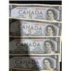 Image 3 : 8 Canada $5 1954 Banknotes, Series Notes