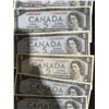 Image 4 : 8 Canada $5 1954 Banknotes, Series Notes
