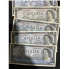 Image 5 : 8 Canada $5 1954 Banknotes, Series Notes