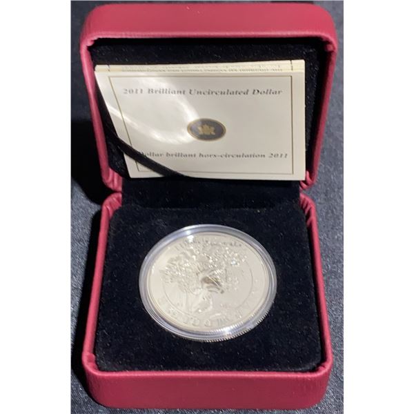 2011 Canadian Silver Dollar Brilliant Uncirculated, Limited Mintage