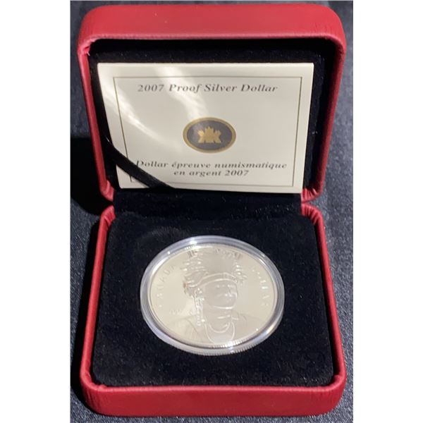 2007 Canada Proof Silver Dollar, Proof, Royal Canadian Mint