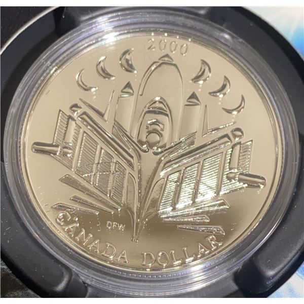 2000 Canada Proof Silver Dollar Voyage of Discovery