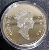 Image 3 : 2000 Canada Sterling Silver Proof Dollar with Case and COA