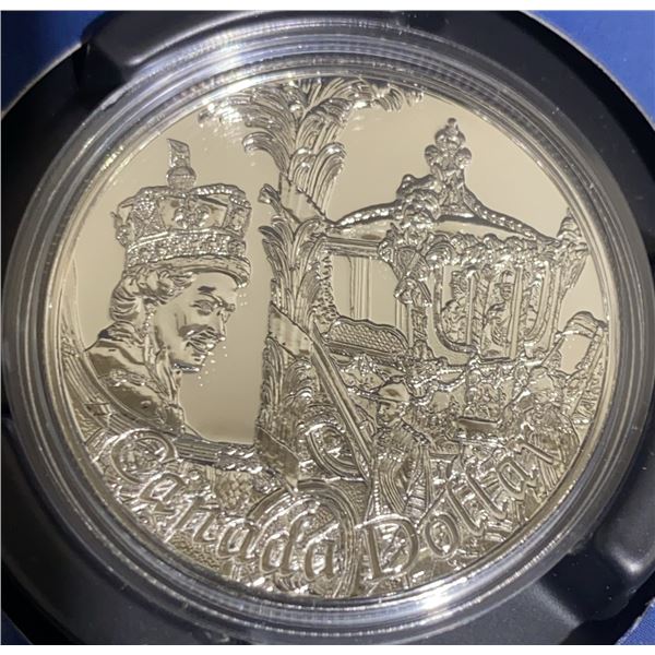 2002 Canada Sterling Silver QEII Golden Jubilee Dollar Coin