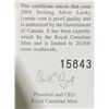 Image 4 : 2004 Royal Canadian Mint Sterling Silver Lucky Loonie Proof Coin