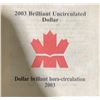 Image 3 : 2003 Canada Brilliant Uncirculated Silver Dollar Coin