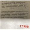 Image 5 : 2003 Canada Brilliant Uncirculated Silver Dollar Coin