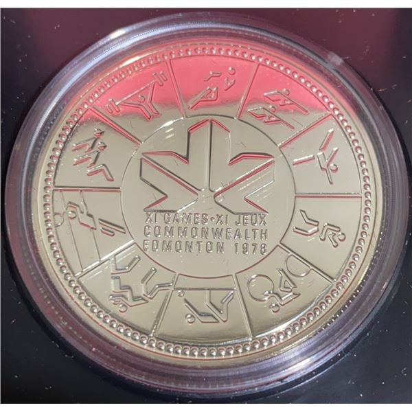 1978 Canada Commonwealth Games Silver Dollar Coin