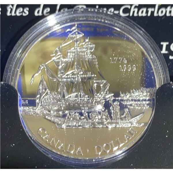 1999 Royal Canadian Mint Sterling Silver Dollar, Queen Charlotte Islands