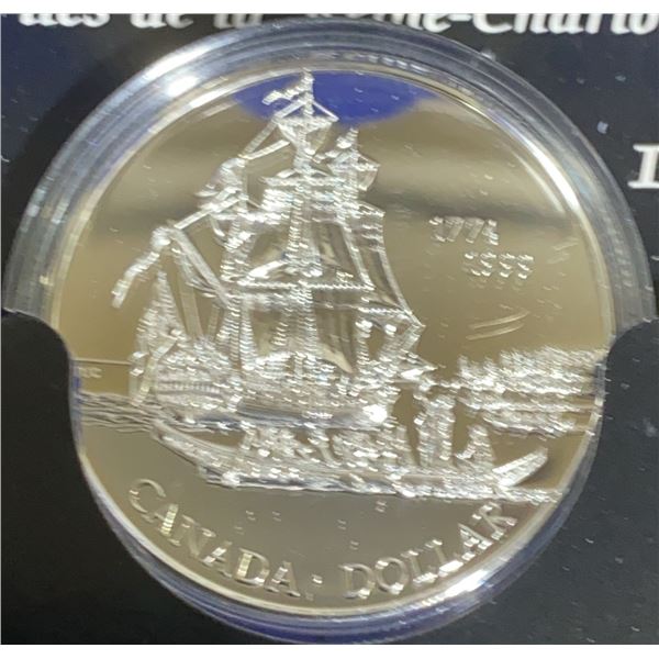 1999 Canada Sterling Silver Dollar Juan Pérez Voyage Commemorative