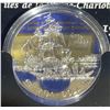 Image 1 : 1999 Canada Sterling Silver Dollar Juan Pérez Voyage Proof