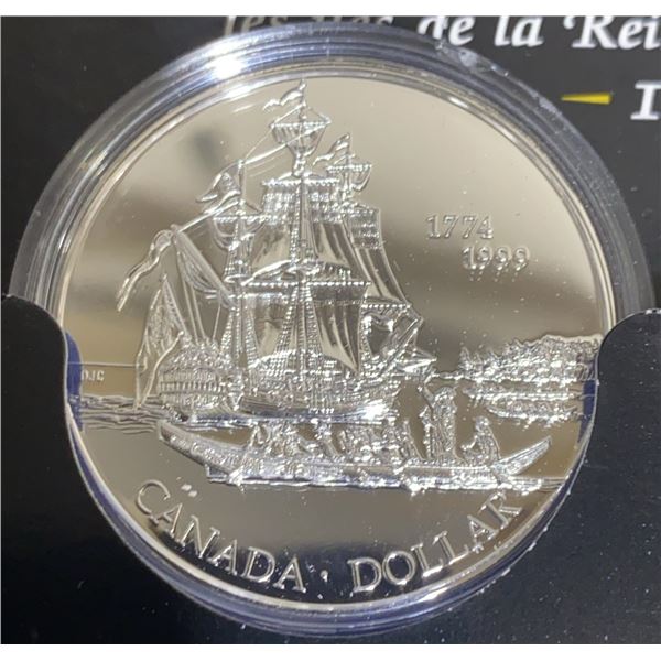 1999 Canada Proof Silver Dollar 225th Anniversary Queen Charlotte Islands
