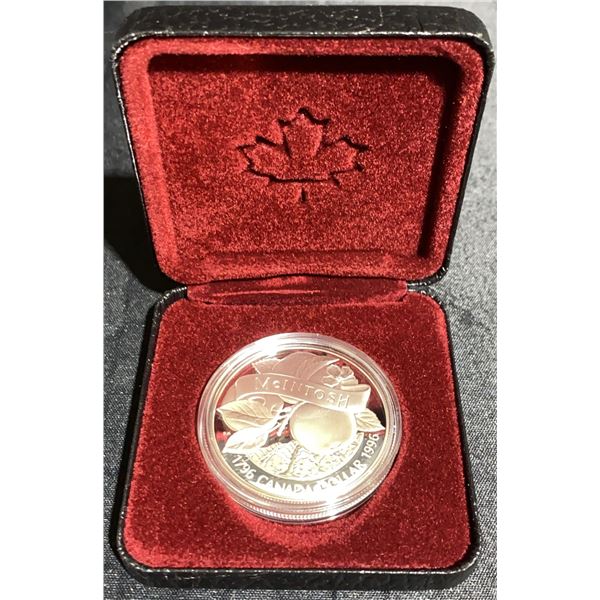 1996 Royal Canadian Mint McIntosh Silver Dollar Proof