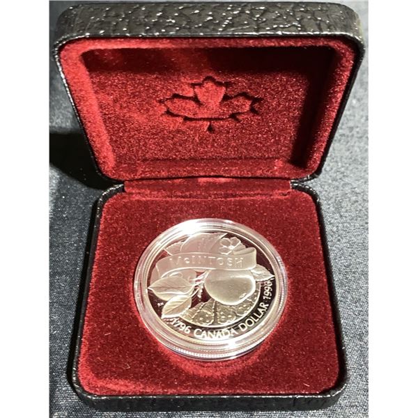 1996 Royal Canadian Mint Silver Proof Dollar McIntosh