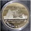 Image 2 : 1987 Royal Canadian Mint Silver Dollar – Davis Strait 400th Anniversary