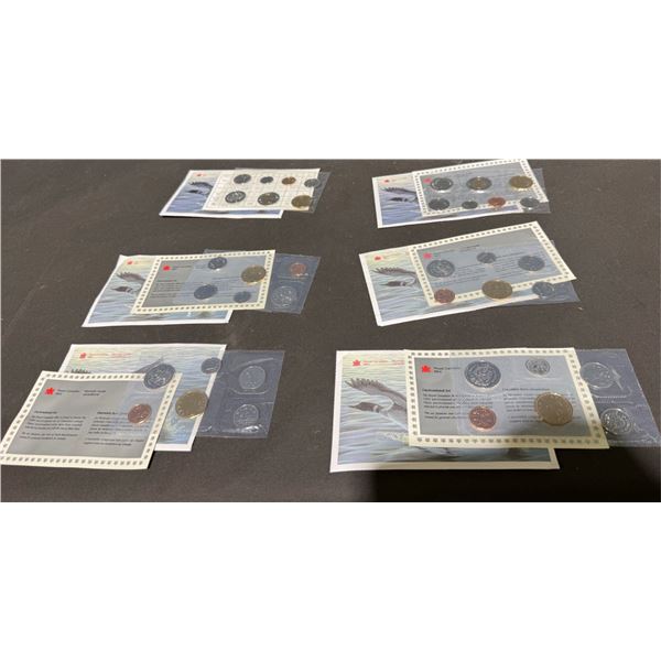 1994 Royal Canadian Mint Uncirculated Coin Sets, Lot of 6