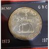 Image 2 : 1973 Canada RCMP Centennial Silver Dollar with Case
