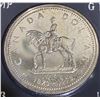 Image 2 : 1973 Canadian Silver Dollar Mountie Coin with Case