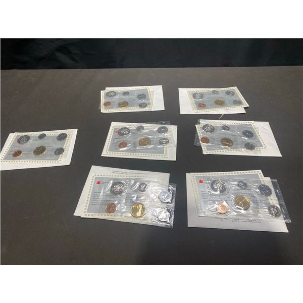7 Royal Canadian Mint 1995 Uncirculated Coin Sets