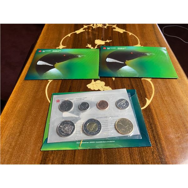 2000 Royal Canadian Mint Uncirculated Coin Set in Original Packaging