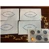 Image 1 : Four 1971 Royal Canadian Mint Uncirculated Coin Sets
