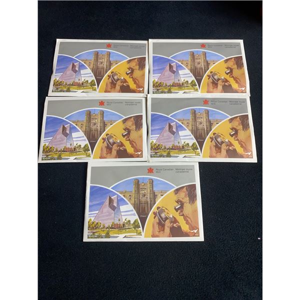 1986 Royal Canadian Mint Coin Set, Lot of 5