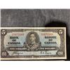 Image 2 : 1937 Bank of Canada $5 Notes, Coyne-Towers Signatures, Lot of 2