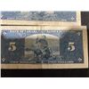 Image 6 : 1937 Bank of Canada $5 Notes, Coyne-Towers Signatures, Lot of 2