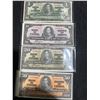 Image 1 : 1937 Bank of Canada $1, $10, $20, $50 Banknote Set (4 Notes)