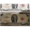 Image 5 : 1957 and 1963 US Silver Certificates, Red Seal $2s, and 1963 $5 Note Lot