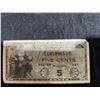 Image 2 : Dominion of Canada 25 Cents Note (1923) and U.S. Military Payment Certificate (5 Cents, Series 481)