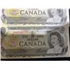 Image 3 : 3 Consecutive 1973 Bank of Canada $1 Notes, Serial Numbers BAK3383926-27