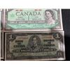 Image 4 : 5 Canadian One Dollar Notes, 1954-1967 Series