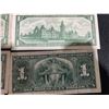 Image 7 : 5 Canadian One Dollar Notes, 1954-1967 Series