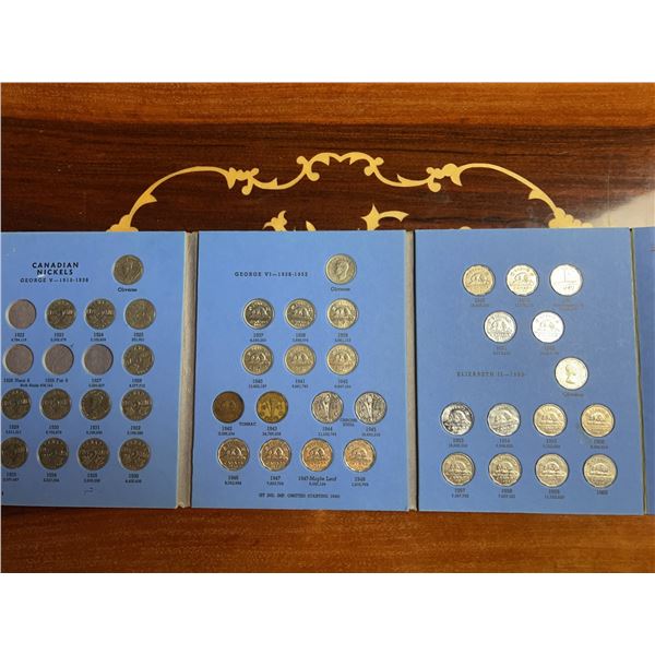 Canadian Nickels Collection 1910-1960 George V, VI, Elizabeth II