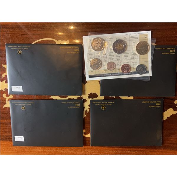 2006 Royal Canadian Mint Uncirculated Coin Sets (5 Sets)
