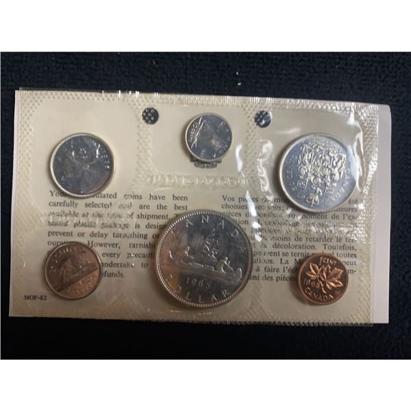 1965 Canada 6-Coin Uncirculated Mint Set in Original Packaging