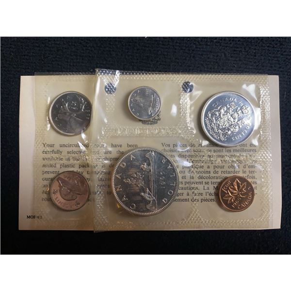 1965 Canada Uncirculated Mint Coin Set in Original Packaging