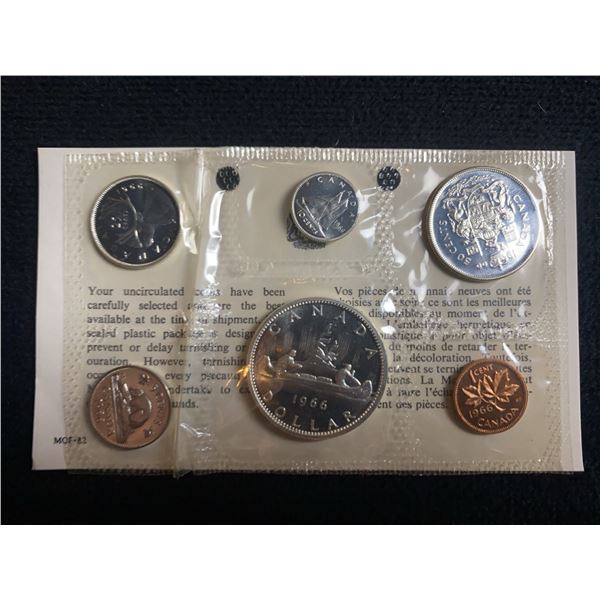1966 Canada Uncirculated Coin Set in Sealed Mint Packaging