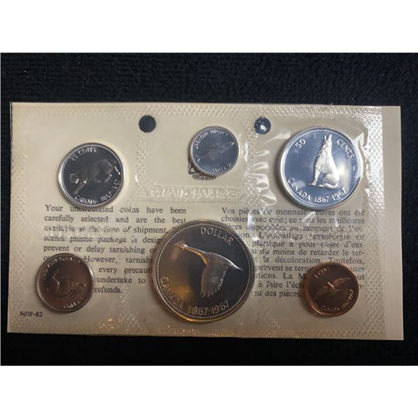 1967 Canada Centennial Proof-Like Coin Set Sealed