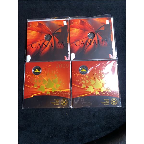 Canada 2009 & 2011 Uncirculated Coin Sets (4 Sets)