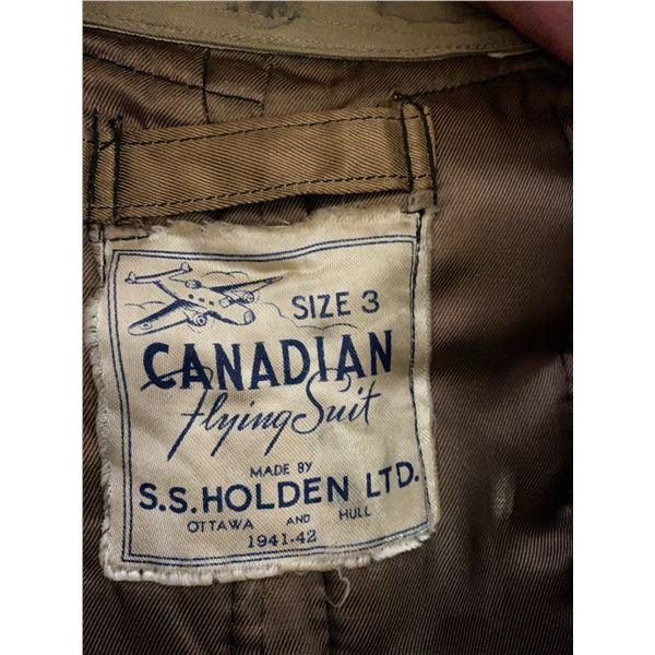 S.S. Holden Canadian Flight Suit Size 3, 1941-42