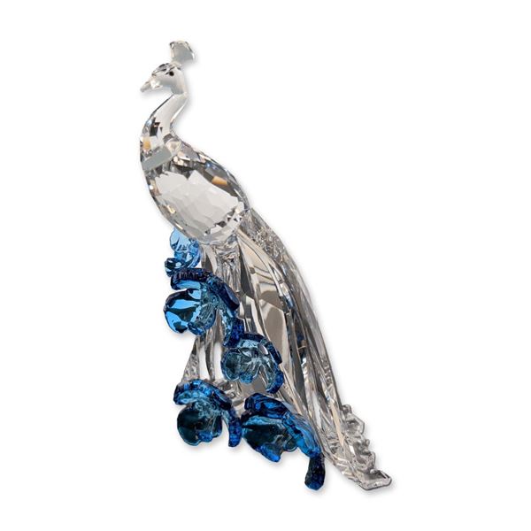 Swarovski SCS 2015 Crystal Figurine, White Peacock