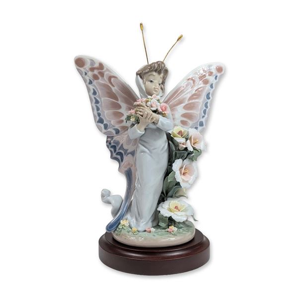 Lladro Floral Fantasy Porcelain Figurine with Base