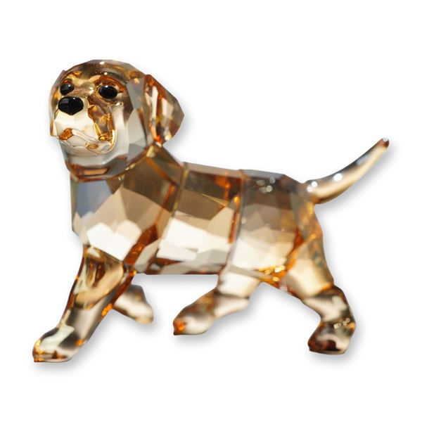 Swarovski Crystal Golden Retriever Puppy Figurine
