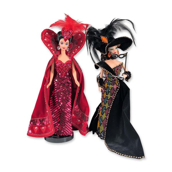 2pc Bob Mackie Designer Collection Barbies