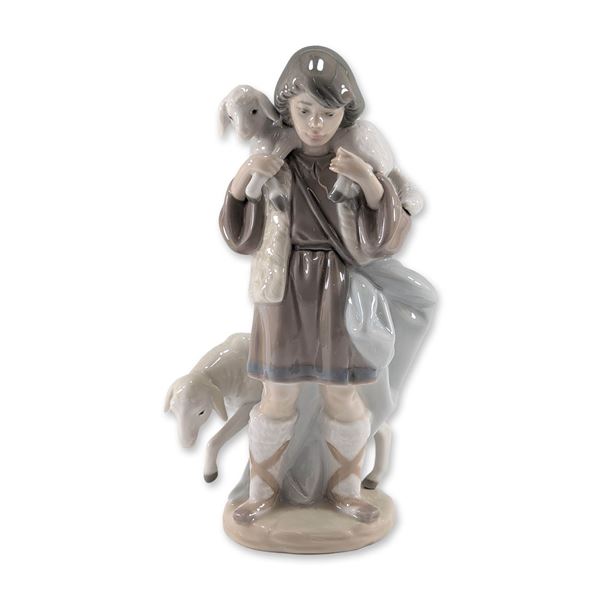 Lladro Shepherd Boy Porcelain Figurine 5485