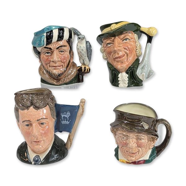 4pc Royal Doulton Character Jugs