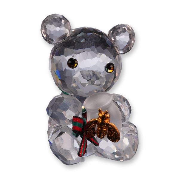 Swarovski Crystal Kris Bear Honey Pot Figurine